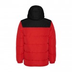 Chaqueta acolchada infantil de poliéster con puños elásticos Roly color rojo segunda vista trasera