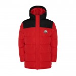 Chaqueta acolchada infantil de poliéster con puños elásticos Roly color rojo