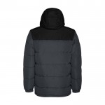 Chaqueta acolchada infantil de poliéster con puños elásticos Roly color negro segunda vista trasera