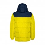 Chaqueta acolchada infantil de poliéster con puños elásticos Roly color amarillo segunda vista trasera
