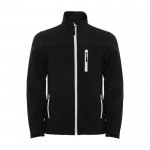 Chaqueta softshell de poliéster para niños 300 g/m2 Roly color negro