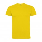 Camiseta infantil de manga corta de algodón en punto 165 g/m2 Roly color amarillo