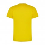 Camiseta infantil de manga corta de algodón en punto 165 g/m2 Roly color amarillo segunda vista trasera