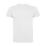 Camiseta infantil de manga corta de algodón en punto 165 g/m2 Roly color blanco