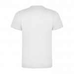 Camiseta infantil de manga corta de algodón en punto 165 g/m2 Roly color blanco segunda vista trasera