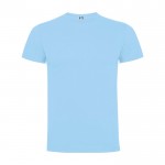 Camiseta infantil de manga corta de algodón en punto 165 g/m2 Roly color azul claro