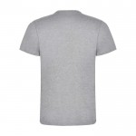 Camiseta infantil de manga corta de algodón en punto 165 g/m2 Roly color gris claro jaspeado segunda vista trasera