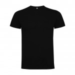 Camiseta infantil de manga corta de algodón en punto 165 g/m2 Roly color negro