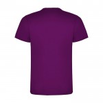 Camiseta infantil de manga corta de algodón en punto 165 g/m2 Roly color morado segunda vista trasera