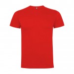 Camiseta infantil de manga corta de algodón en punto 165 g/m2 Roly color rojo