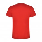 Camiseta infantil de manga corta de algodón en punto 165 g/m2 Roly color rojo segunda vista trasera