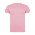 Camiseta infantil de manga corta de algodón en punto 165 g/m2 Roly color rosa claro