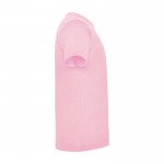 Camiseta infantil de manga corta de algodón en punto 165 g/m2 Roly color rosa claro segunda vista lateral