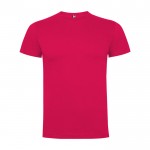Camiseta infantil de manga corta de algodón en punto 165 g/m2 Roly color fucsia