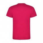 Camiseta infantil de manga corta de algodón en punto 165 g/m2 Roly color fucsia segunda vista trasera
