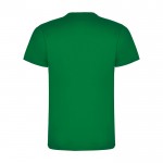 Camiseta infantil de manga corta de algodón en punto 165 g/m2 Roly color verde tropical segunda vista trasera