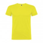 Camiseta de algodón 100% en punto para niños 155 g/m2 Roly color amarillo