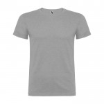 Camiseta de algodón 100% en punto para niños 155 g/m2 Roly color gris claro jaspeado