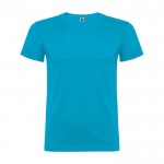 Camiseta de algodón 100% en punto para niños 155 g/m2 Roly color turquesa