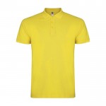 Polo de punto piqué de algodón 100% para niños 200 g/m2 Roly color amarillo