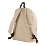 Mochila personalizada con bolsillo exterior color Beige segunda vista