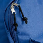 Mochila personalizada con bolsillo exterior color Azul Marino segunda vista