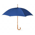 Paraguas personalizado 23'' con mango de madera color Azul