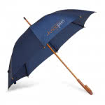Paraguas personalizado 23'' con mango de madera color Azul segunda vista