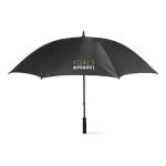 Paraguas publicitario para empresas 30'' color Negro cuarta vista con logo