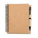 Libreta personalizada de papel reciclado color Beige cuarta vista