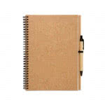 Libreta para publicidad de papel reciclado color Beige