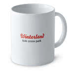 Taza personalizada de 300ml en caja color Blanco impreso