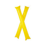 Bastones inflables personalizados con logo color Amarillo segunda vista