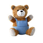 Peluche personalizable con el logo de empresa color Azul