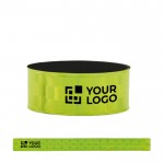 Pulseras personalizadas reflectantes PVC vista principal