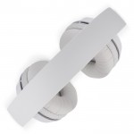 Auriculares inalámbricos ligeros y plegables marca Phillips color blanco sexta vista