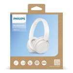 Auriculares plegables de botón de larga reproducción Phillips color blanco octava vista