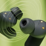 Auriculares inalámbricos con localizador y larga reproducción Phillips color gris oscuro septima vista