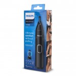 Recortador de pelos de nariz, orejas y cejas marca Phillips color negro quinta vista