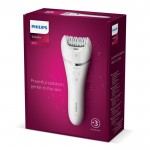 Depiladora resistente al agua de batería recargable Phillips color blanco cuarta vista