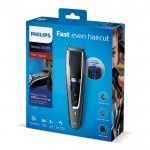 Kit de maquina de afeitar, tijeras y peine para peinar marca Phillips color titanio quinta vista