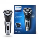 Afeitadora eléctrica para cabeza y cara marca Phillips color negro