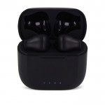 Auriculares inalámbricos ergonómicos en estuche personalizable color negro cuarta vista