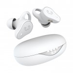 Auriculares deportivos en estuche ovalado Fresh 'n Rebel color gris claro