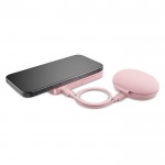 Powerbank con función de soporte para móvil Fresh 'n Rebel 5.000 mAh color rosa pastel cuarta vista