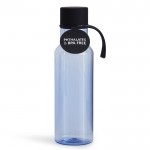 Botella de plástico libre de BPA en colores transparentes 600ml color azul claro transparente