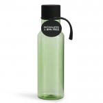 Botella de plástico libre de BPA en colores transparentes 600ml color verde transparente tercera vista