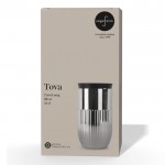 Vaso térmico de acero inoxidable con tapa de botón 320 ml color plateado brillante segunda vista