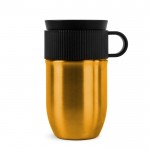 Taza térmica de acero inoxidable con pequeña asa 280ml color dorado