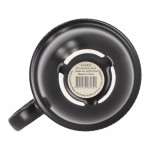 Taza apliable de porcelana con pequeña asa superior 270ml color negro septima vista